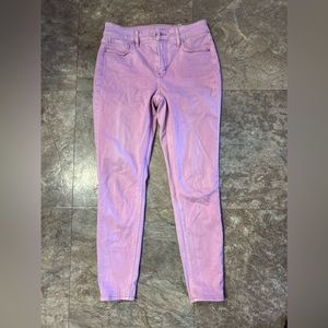 White House black market size 4 pink women’s skinny jeans